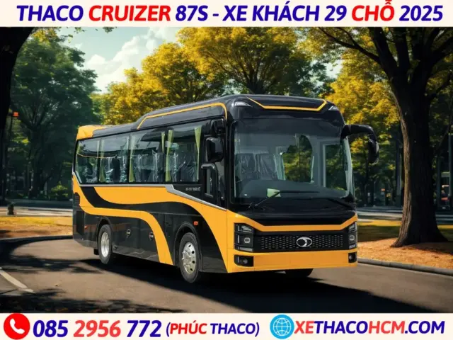 xe bus 34 chỗ thaco cruizer 87s
