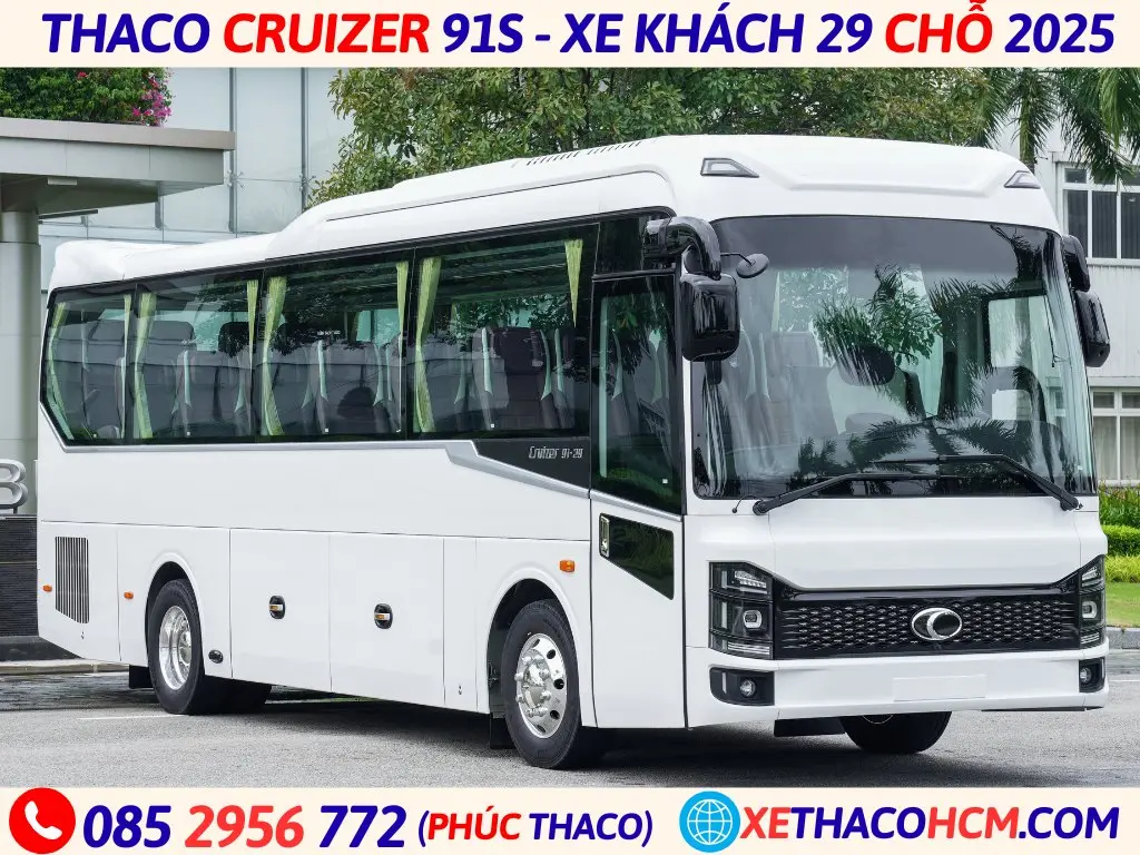 xe bus thaco 29 chỗ ngồi tb91s