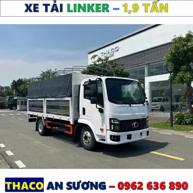 Xe tải Thaco Linker T2-6.5 Thùng mui bạt tải 1.9 Tấn