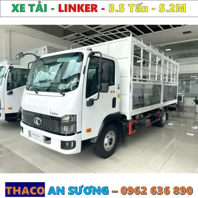 Xe tải Thaco Linker T2-7.5 Thùng Mui Bạt Tải 3.49 Tấn