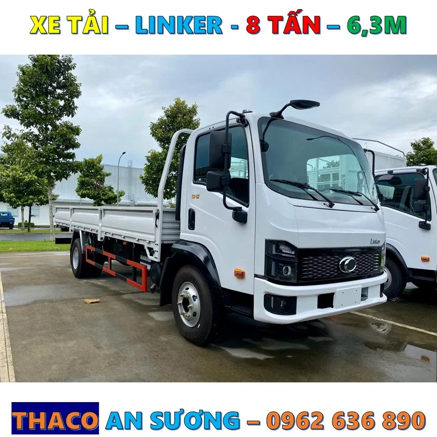 Xe tải Thaco Linker 8 tấn thùng lửng 6.3m
