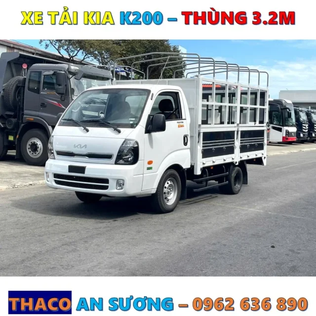 Xe tải Kia K200 thùng mui bạt 1.9 tấn – Giá tốt tại TP.HCM