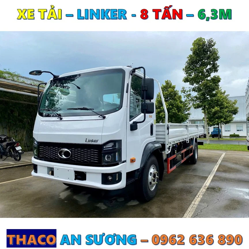 Xe tải Thaco Linker 8 tấn thùng lửng 6.3m