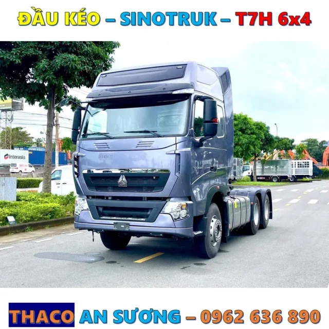 Xe Đầu Kéo Sinotruk T7H 6x4 (2 Cấp) Phân Phối Bởi Thaco